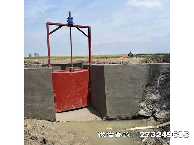 殷都河道截流铸铁方闸门
